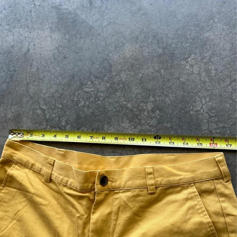 Brooks Brothers Yellow Cotton Chino Pants Size: 33x30
